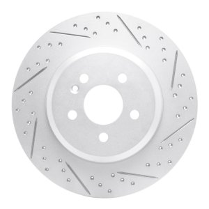 Mercedes-Benz Ml55 AMG Brake Rotor (1) - Rear Right - DFC - Drilled & Slotted Geoperformance - `00-`05