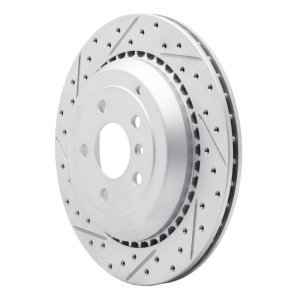 Mercedes-Benz R500 Brake Rotor (1) - Rear Left - DFC - Geoperformance Drilled & Slotted - `06-`12