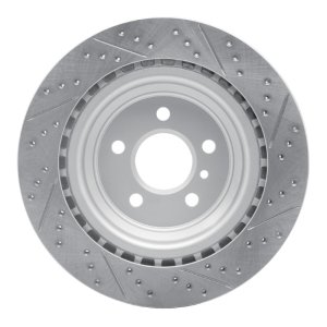 Mercedes-Benz Gle43 AMG Brake Rotor (1) - Rear Left - DFC - Geoperformance Rotor - Drilled and Slotted - `12-`19