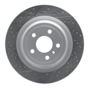 Mercedes-Benz Gle43 AMG Brake Rotor (1) - Rear Left - DFC - Geoperformance Rotor - Drilled and Slotted - `12-`19