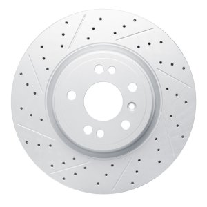 Mercedes-Benz Gle350 Brake Rotor (1) - Front Left - DFC - Drilled & Slotted Geoperformance - `12-`18