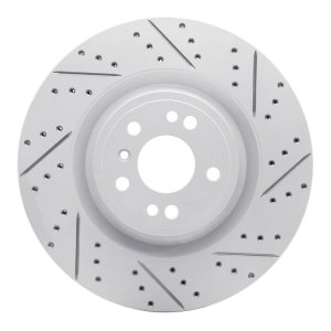 Mercedes-Benz GLS350D Brake Rotor (1) - Front Right - DFC - Geoperformance Drilled & Slotted - `13-`19