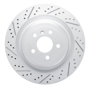 Mercedes-Benz GL350 Brake Rotor (1) - Rear Left - DFC - Geoperf Drilled & Slotted - `13-`19