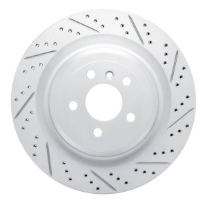 Mercedes-Benz GL550 Brake Rotor (1) - Rear Right - DFC - Drilled & Slotted Geoperformance - `13-`19