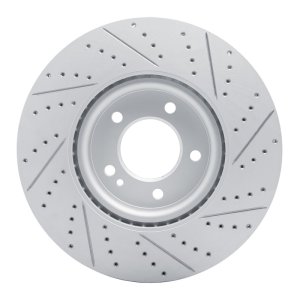 Mercedes-Benz G550 Brake Rotor (1) - Front Left - DFC - Drilled & Slotted Geoperformance - `19-`25
