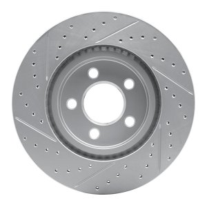 Mercedes-Benz G580 Brake Rotor (1) - Rear Right - DFC - Geoperformance Drilled & Slotted - `19-`25