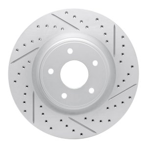 Nissan Rogue Brake Rotor (1) - Front Right - DFC - Drilled & Slotted Geoperformance - `14-`19