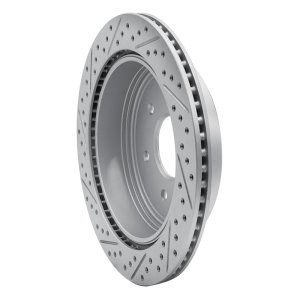 Nissan Titan Brake Rotor (1) - Rear Right - DFC - Drilled & Slotted Geoperformance - `17-`24