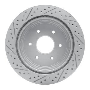 Nissan Titan Brake Rotor (1) - Rear Right - DFC - Drilled & Slotted Geoperformance - `17-`24