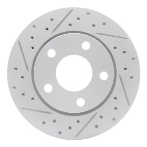 Audi S4 Brake Rotor (1) - Rear Left - DFC - Drilled & Slotted Geoperformance - `00-`02
