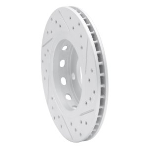 Audi S4 Brake Rotor (1) - Rear Left - DFC - Drilled & Slotted Geoperformance - `00-`02