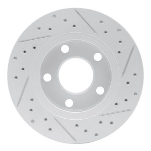 Audi S4 Brake Rotor (1) - Rear Left - DFC - Drilled & Slotted Geoperformance - `00-`02