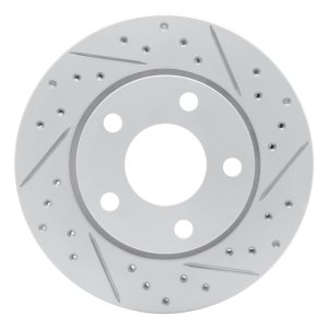 Audi S4 Brake Rotor (1) - Rear Right - DFC - Geoperformance Drilled & Slotted - `00-`02