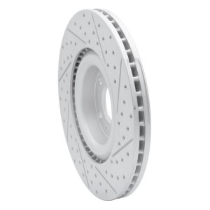 Audi S4 Brake Rotor (1) - Front Left - DFC - Geoperformance Drilled & Slotted - `04-`09