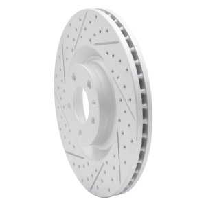 Audi S4 Brake Rotor (1) - Front Left - DFC - Geoperformance Drilled & Slotted - `04-`09