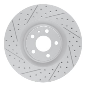 Audi S4 Brake Rotor (1) - Front Left - DFC - Geoperformance Drilled & Slotted - `04-`09