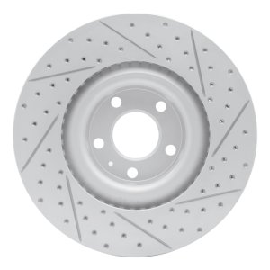 Audi S4 Brake Rotor (1) - Front Left - DFC - Geoperformance Drilled & Slotted - `04-`09