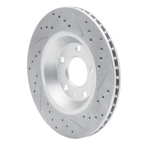 Audi S4 Brake Rotor (1) - Rear Left - DFC - Geoperformance Rotor - Drilled & Slotted - `04-`09