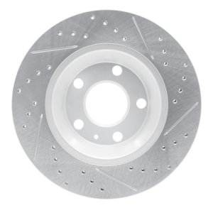 Audi S4 Brake Rotor (1) - Rear Left - DFC - Geoperformance Rotor - Drilled & Slotted - `04-`09