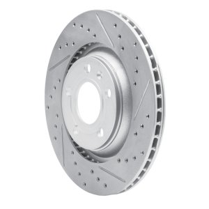 Audi S4 Brake Rotor (1) - Rear Right - DFC - Drilled & Slotted Geoperformance - `04-`09