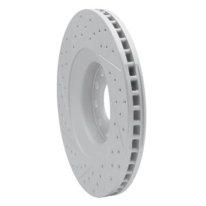 Audi A4 Brake Rotor (1) - Front Right - DFC - Drilled & Slotted Geoperformance - `98-`09