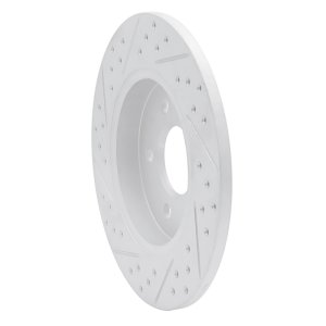 Audi A4 Brake Rotor (1) - Rear Right - DFC - Geoperformance Drilled & Slotted - `00-`09