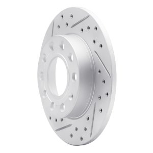 Audi A4 Quattro Brake Rotor (1) - Rear Left - DFC - Geoperformance Drilled & Slotted - `02-`06