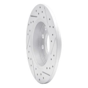 Audi A4 Quattro Brake Rotor (1) - Rear Left - DFC - Geoperformance Drilled & Slotted - `02-`06