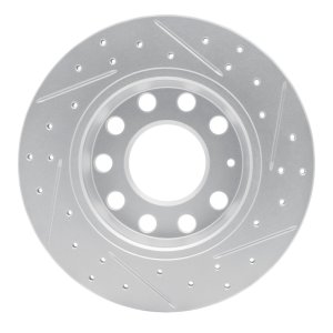 Audi A4 Quattro Brake Rotor (1) - Rear Left - DFC - Drilled & Slotted Geoperformance - `00-`08