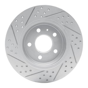 Audi A4 Brake Rotor (1) - Rear Right - DFC - Geoperformance, Drilled & Slotted - `08-`25