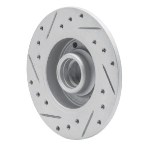 Volkswagen Golf Brake Rotor (1) - Rear Right - DFC - Geoperformance Drilled & Slotted - `85-`02