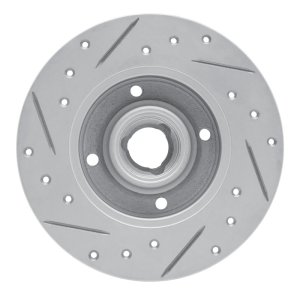 Volkswagen Golf Brake Rotor (1) - Rear Right - DFC - Geoperformance Drilled & Slotted - `85-`02