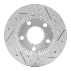 Audi A4 Quattro Brake Rotor (1) - Rear Left - DFC - Drilled & Slotted Geoperformance - `96-`05