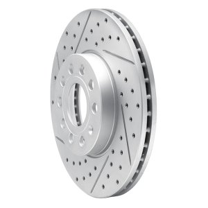 Audi Q2 Brake Rotor (1) - Front Left - DFC - Geoperformance - Drilled & Slotted - `05-`25