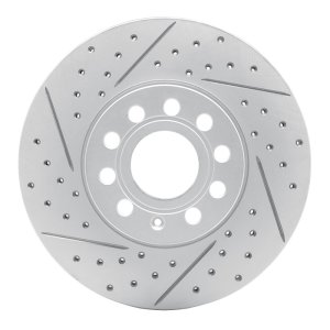 Audi Q2 Brake Rotor (1) - Front Left - DFC - Geoperformance - Drilled & Slotted - `05-`25 Audi Q2 Brake Rotor (1) - Front Left - DFC - Geoperformance - Drilled & Slotted - `05-`25