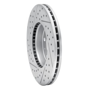 Audi A3 Brake Rotor (1) - Front Right - DFC - Geoperformance Drilled & Slotted - `05-`25