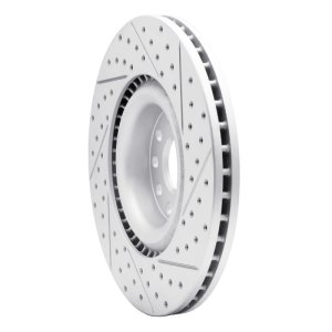 Audi S3 Brake Rotor (1) - Front Left - DFC - Geoperformance Drilled & Slotted - `06-`13