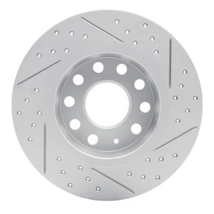 Audi A3 Sportback E-Tron Brake Rotor (1) - Rear Left - DFC - Geoperf Drilled & Slotted - `05-`25