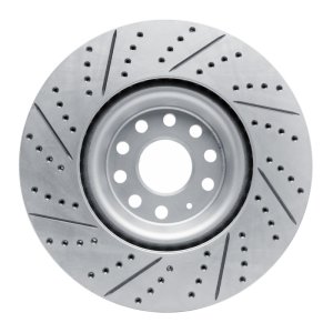 Audi A3 Quattro Brake Rotor (1) - Front Right - DFC - Drilled & Slotted Geoperformance - `12-`25