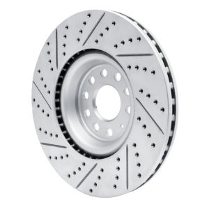 Audi A3 Quattro Brake Rotor (1) - Front Right - DFC - Drilled & Slotted Geoperformance - `12-`25