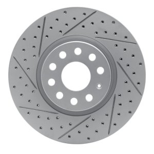 Audi Q2 Brake Rotor (1) - Front Left - DFC - Drilled & Slotted Geoperformance Rotor - `05-`25 Audi Q2 Brake Rotor (1) - Front Left - DFC - Drilled & Slotted Geoperformance Rotor - `05-`25