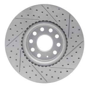 Audi Q2 Brake Rotor (1) - Front Left - DFC - Drilled & Slotted Geoperformance Rotor - `05-`25 Audi Q2 Brake Rotor (1) - Front Left - DFC - Drilled & Slotted Geoperformance Rotor - `05-`25