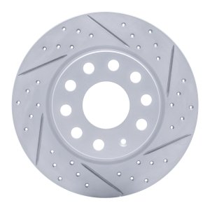 Audi Q2 Brake Rotor (1) - Rear Right - DFC - Drilled & Slotted Geoperformance - `17-`25 Audi Q2 Brake Rotor (1) - Rear Right - DFC - Drilled & Slotted Geoperformance - `17-`25