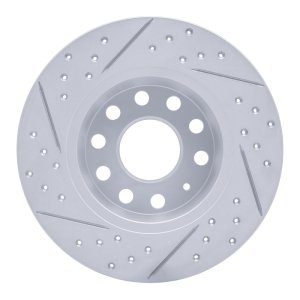 Audi Q2 Brake Rotor (1) - Rear Right - DFC - Drilled & Slotted Geoperformance - `17-`25