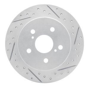 Lexus ES350 Brake Rotor (1) - Rear Right - DFC - Drilled & Slotted Geoperformance - `15-`26
