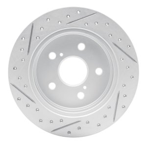 Lexus ES350 Brake Rotor (1) - Rear Right - DFC - Drilled & Slotted Geoperformance - `15-`26