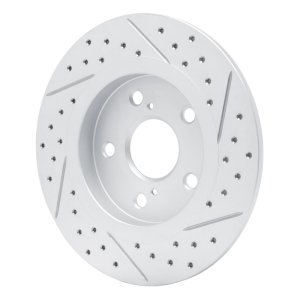 Pontiac Vibe Brake Rotor (1) - Rear Left - DFC - Drilled & Slotted Geoperformance - `08-`18
