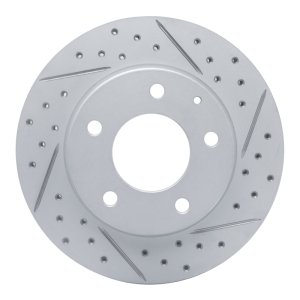 Ford Probe Brake Rotor (1) - Front Right - DFC - Geoperformance Drilled & Slotted - `93-`03