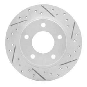 Ford Probe Brake Rotor (1) - Rear Right - DFC - Drilled & Slotted Geoperformance - `93-`03