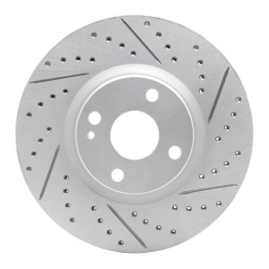 Mazda MX-5 Miata Brake Rotor (1) - Front Right - DFC - Geoperformance - Drilled & Slotted - `16-`25